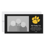 Tiger Paw Print - Sports Fan or Graduation Personalized Photo Card