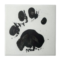 Tiger Paw Print Tile