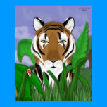 Tiger peekaboo Print posters