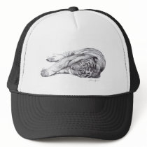 Tiger - Pen and Ink hats by DamienSpencerStudios Tiger - Pen and Ink hats