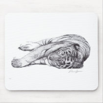 Tiger - Pen and Ink mousepads