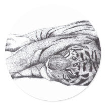 Tiger - Pen and Ink stickers