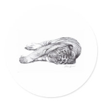 Tiger - Pen and Ink stickers