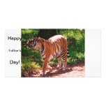 tiger photo card template