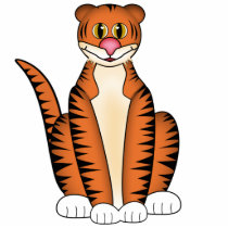 Tiger photo sculptures