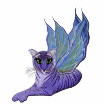 Tiger Pixie Fairy Fantasy Cat Photo Sculpture