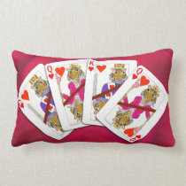 Tiger Playing Cards Pillow american mojo pillows