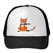 Tiger Playing the Flute Hat
