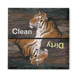 Tiger Portrait Dishwasher Magnet