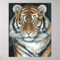 Tiger Poster, Art by Carla Kurt