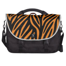 Tiger Print Laptop Computer Bag