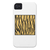 Tiger Print. Orange and Black Pattern. Iphone 4 Case-mate Cases