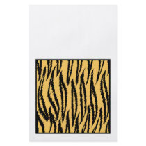 Tiger Print. Orange and Black Pattern. Full Color Flyer