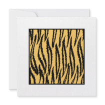 Tiger Print. Orange and Black Pattern. Invite