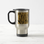 Tiger Print Pattern. Orange and Black. Coffee Mugs