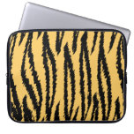 Tiger Print Pattern. Orange and Black. Computer Sleeve