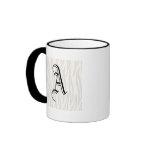 Tiger Print Pattern. Orange and Black. Mug
