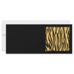 Tiger Print Pattern. Orange and Black. Rack Card