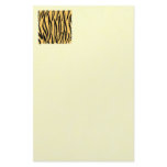 Tiger Print Pattern. Orange and Black. Stationery