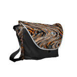 Tiger Print Safari Illusion modern Stripe Messenger Bags