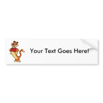 Tiger - Red Mascot Bumper Sticker bumper stickers by adrianropp Tiger - Red Mascot Bumper Sticker bumper stickers