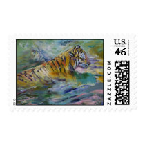 Tiger Reflections Postage