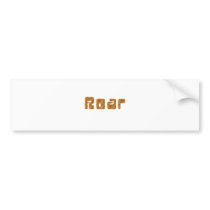 tiger roar bumper stickers