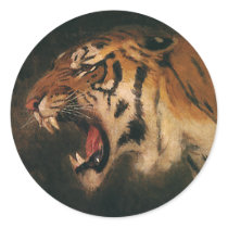 Tiger Roaring Stickers