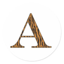 Tiger Roars A stickers by Alphabet_Tees Tiger Roars A stickers