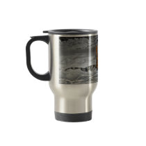 Tiger Roll in the Snow Travel Mug