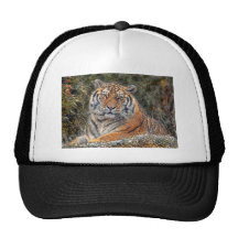 Tiger Royal in Snow Ball Cap Mesh Hat