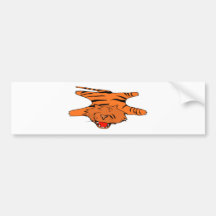 Tiger Rug Bumper Sticker