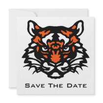 Tiger Save The Date invitations