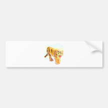 Tiger Sketch Bumper Sticker