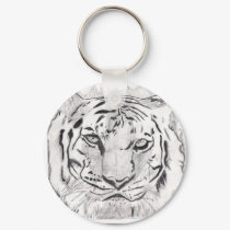 Tiger Sketch Keychain by LonnieDixon Tiger Sketch Keychain