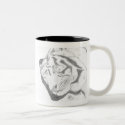 Tiger Sketch mug by lizzymmmcf Tiger Sketch mug