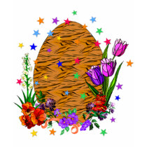 Tiger Skin Easter Egg t-shirts