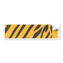 Tiger Skin Pattern bumper stickers