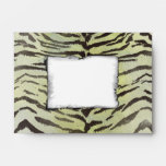 Tiger Skin Print in Lime Chartreuse envelopes
