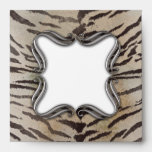 Tiger Skin Print in Natural ivory envelopes