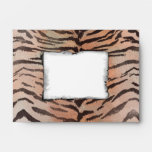 Tiger Skin Print in Tangerine Apricot envelopes