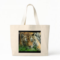 Tiger Sleeping in grass Tote Bag by TeeShirtsTShirts Tiger Sleeping in grass Tote Bag