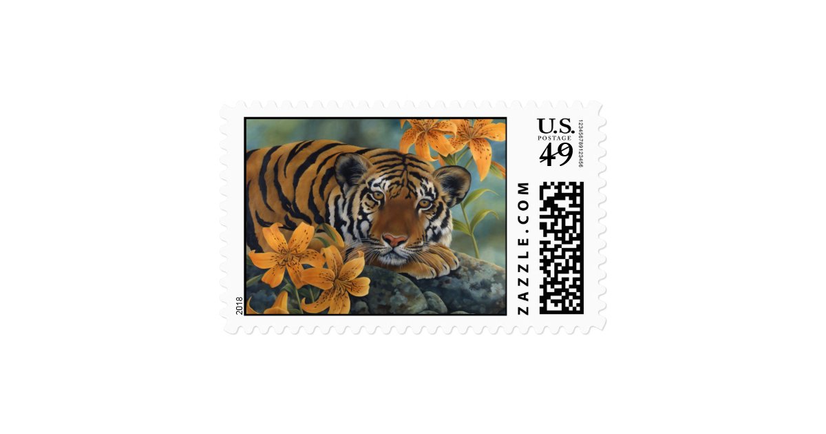 Tiger Stamp Zazzle