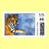 Tiger Stamp (Horizontal) stamps