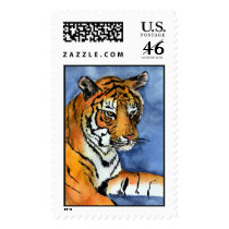 Tiger Stamp (Vertical)