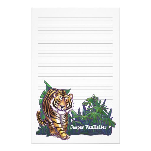 Tiger Stationery Zazzle