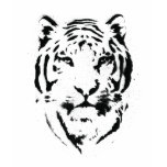 Tiger stencil women's tank top