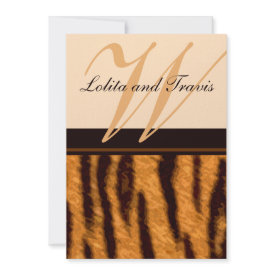 Tiger Stripe Invitations invitation
