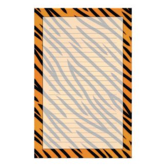 Tiger Stripes Stationery | Zazzle