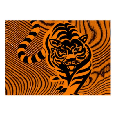 tiger stripe profile card
